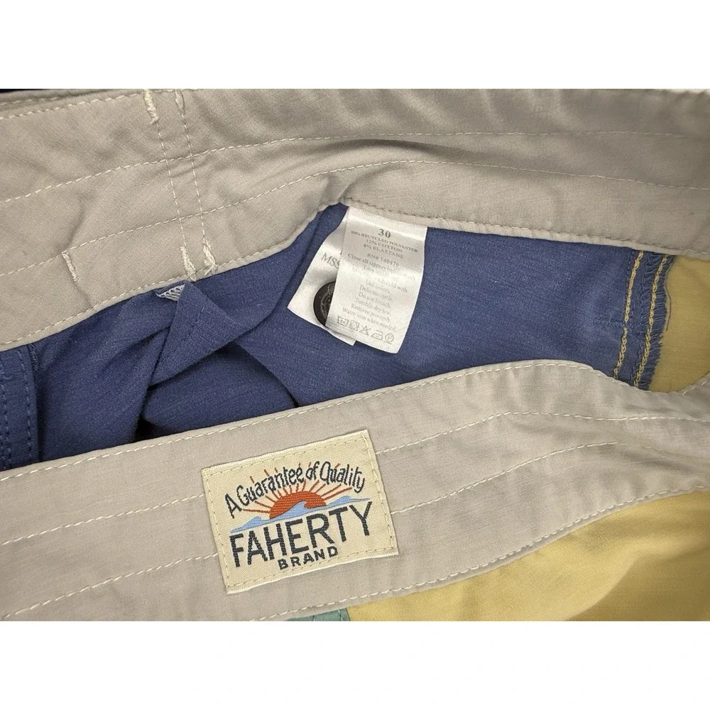 Faherty Board Shorts Men's 30 Colorblock - 7